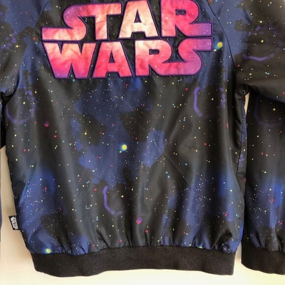 DISNEY STAR WARS Kids Galaxy Bomber Lightweight Jacket 7/8 - Picture 6 of 16